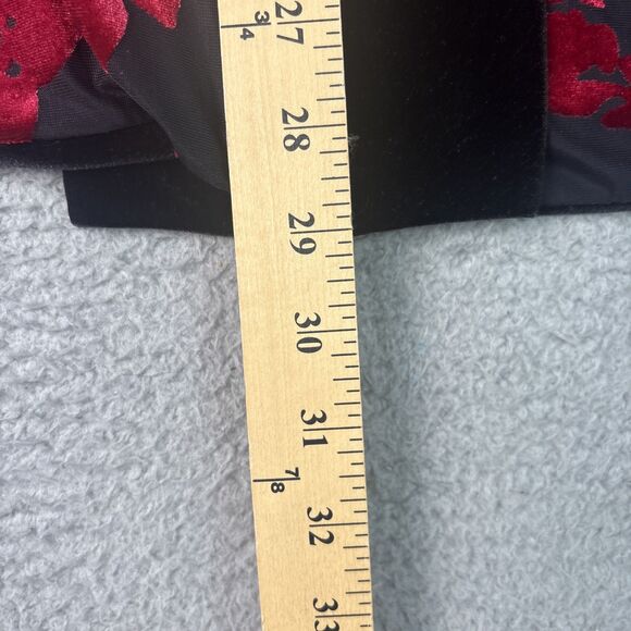 NWT Chico's Red Velvet Reversible to Black Jacket SZ 3 XL Kimono Sleeve MSRP 159 - Picture 11 of 12